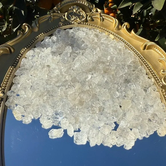 10g-Pakistan Herkimer Diamond Quartz Rough Gemstone Chips,Some with UV Reactive - Picture 3 of 5